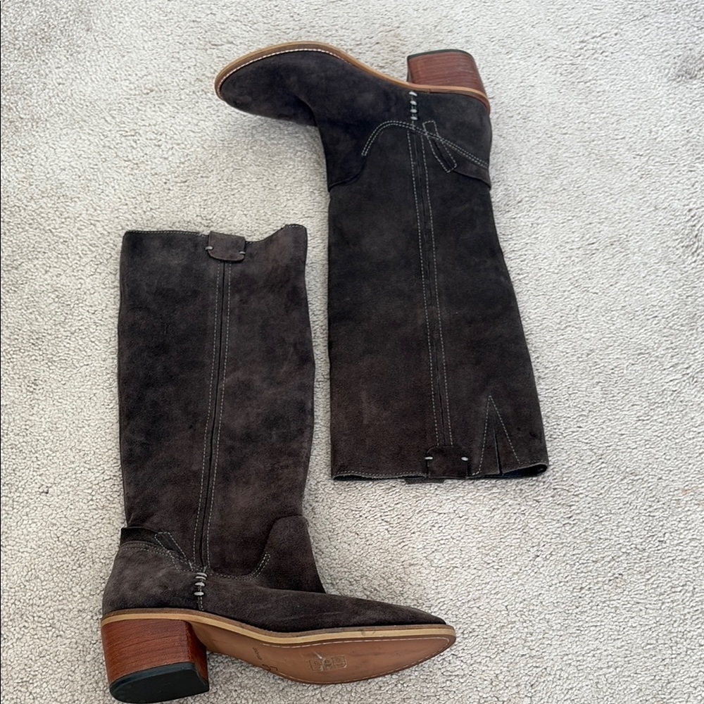 Dolce Vita Espresso Suede Heeled Boots